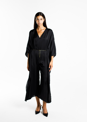 FLORA KAFTAN BLACK